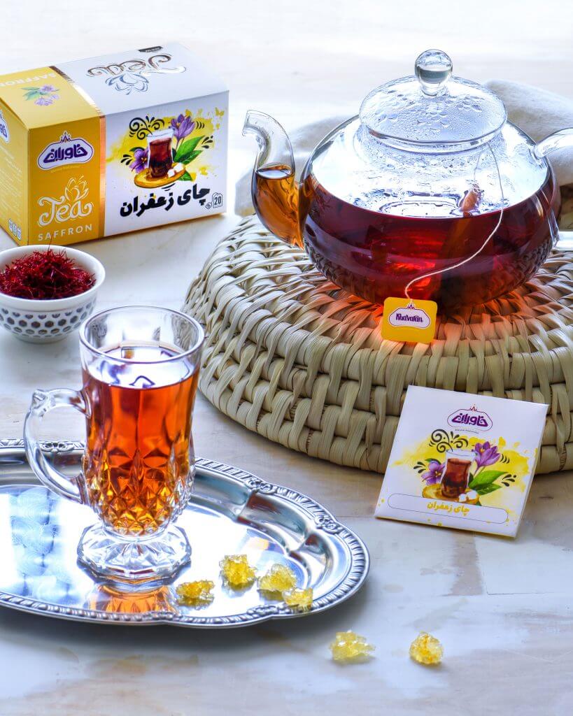 بسته بندی دمنوش زعفرانی