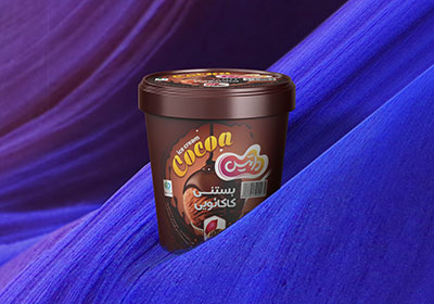 طراحی بسته بندی بستنی لیوانی