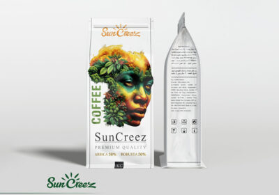 طراحی بسته بندی قهوه سان کریز