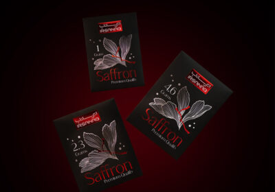 طراحی بسته بندی زعفران صادراتی