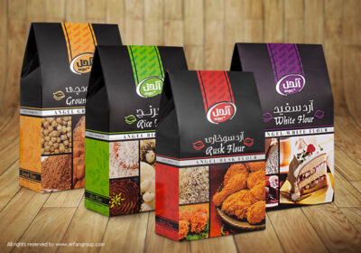 طراحی بسته بندی آرد آنجل