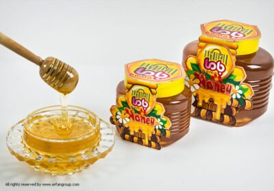 طراحی لیبل عسل باما