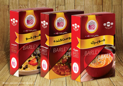 طراحی بسته بندی غلات باما
