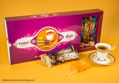طراحی بسته بندی نبات فرجاد