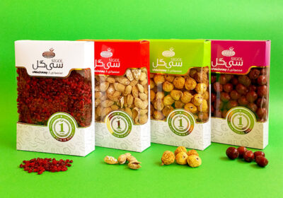 طراحی بسته بندی خشکبار جهان زعفران