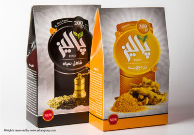 طراحی بسته بندی ادویه جات