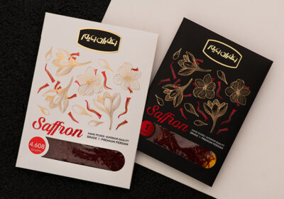 طراحی بسته بندی زعفران صادراتی