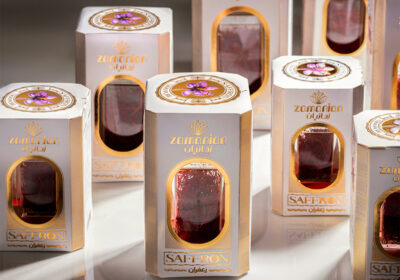 طراحی بسته بندی کریستالی زعفران