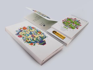 طراحی تقویم رومیزی 1401