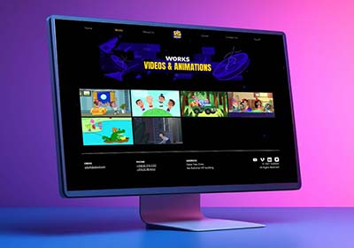 طراحی سایت استودیوی انیمیشن