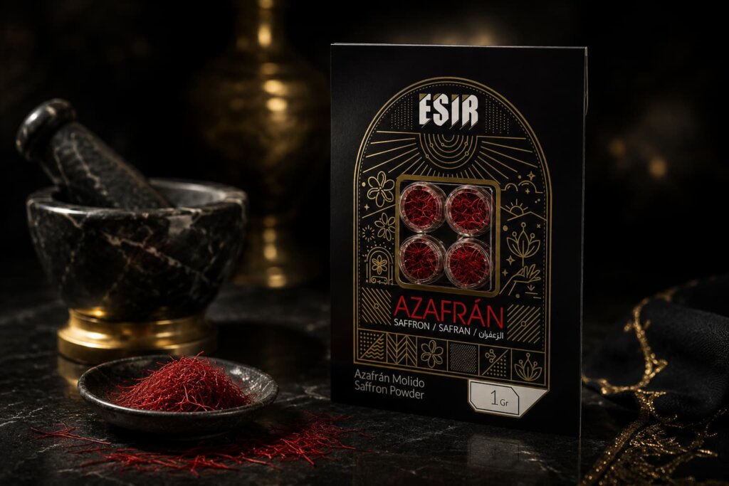 طراحی جعبه زعفران