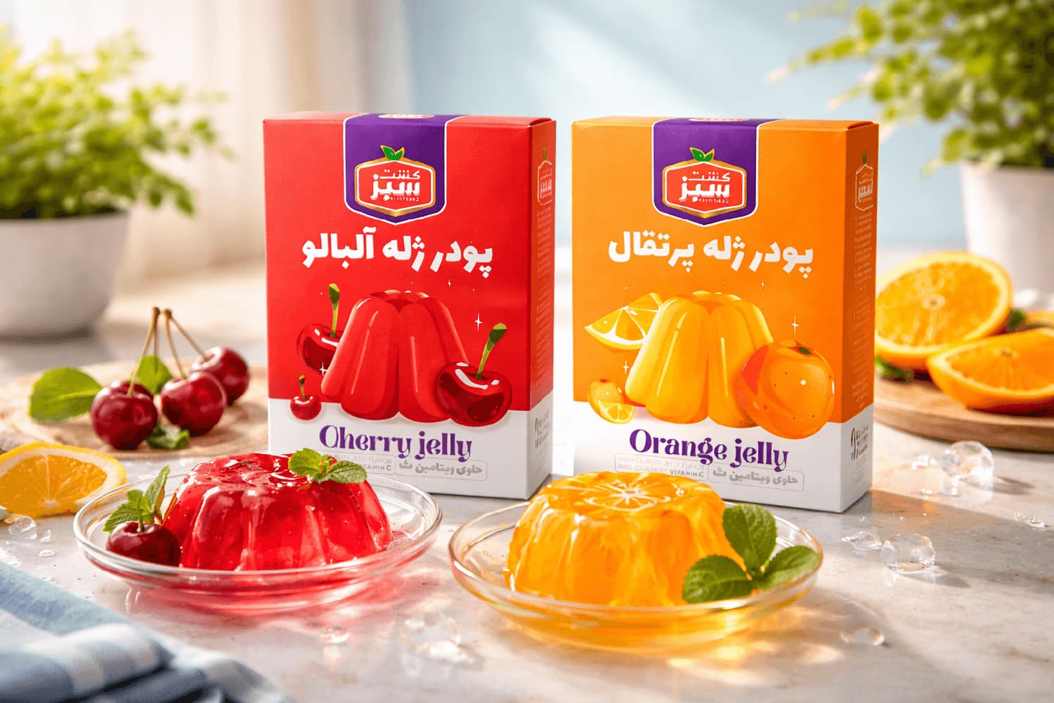طراحی بسته بندی ژله